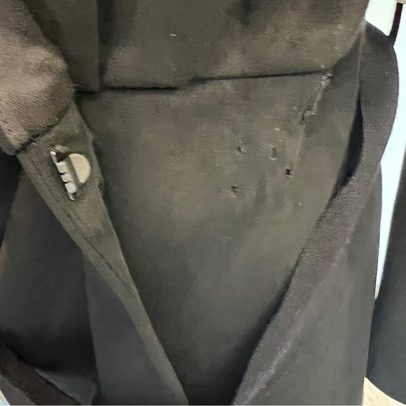 jason wu black suede wrap dress long sleeves mini with waist belt size XS - Picture 12 of 12